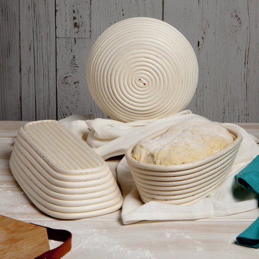 Banneton Bread Proofing Basket, Oval 10 inch