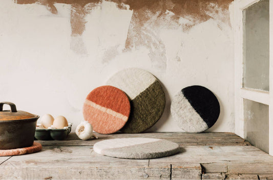 Vapor Felted Wool Trivet