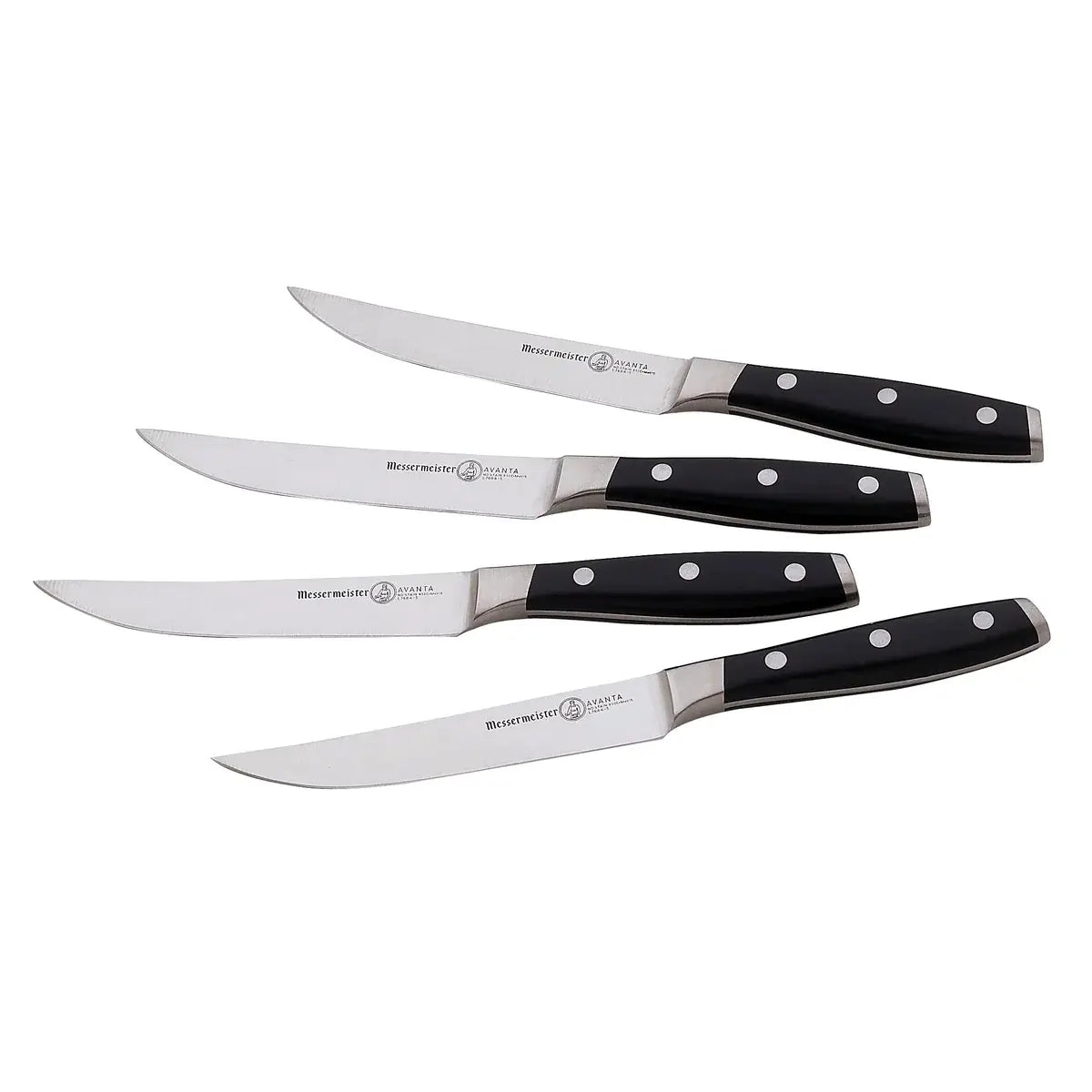 Messermeister Avanta Fine Edge Steak Knife Set - Pom Handle - 4 Pc