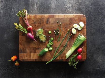 Ironwood,  Acacia End Grain Cutting Board - 20"x 14"x1.25"