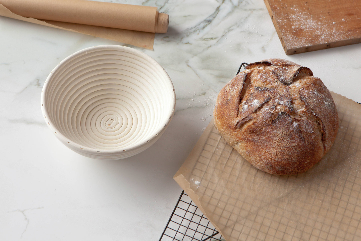 Banneton Bread Proofing Basket, Round 9 inch