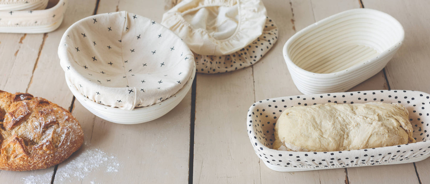 Round Banneton Liner, Natural Cotton