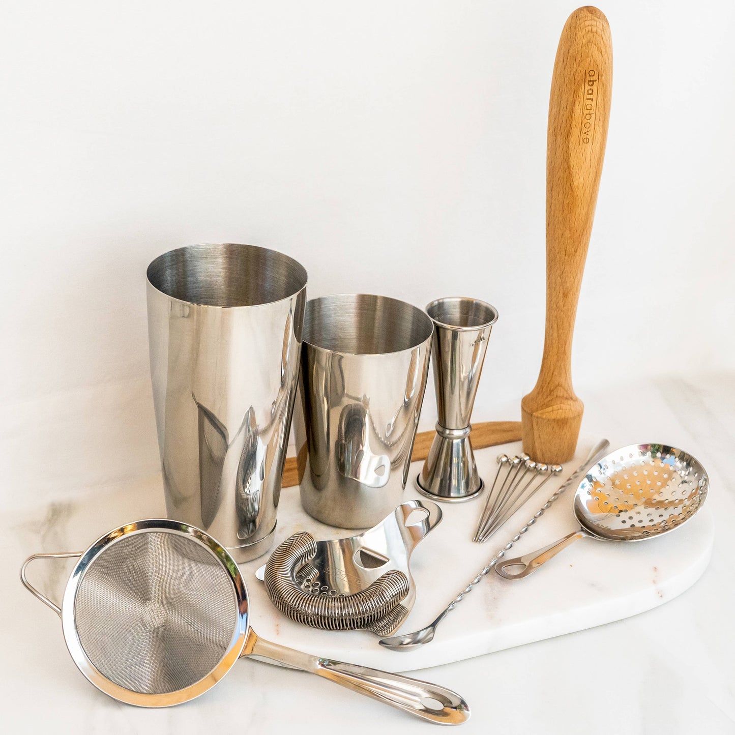 Craft Bar Set/Mixologist Cocktail Kit, Stainless (14 Piece)