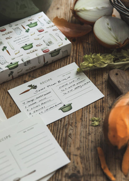 Vivi et Margot, Hand Illustrated Recipe Card Box Set 24
