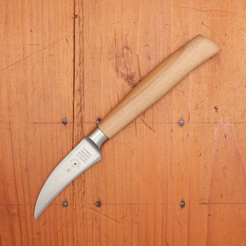F. Herder bird's beak knife with olive wood handle