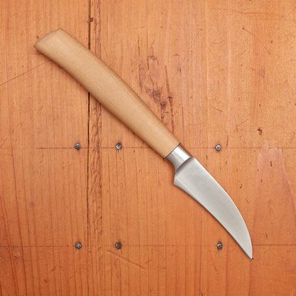 F. Herder bird's beak knife with olive wood handle