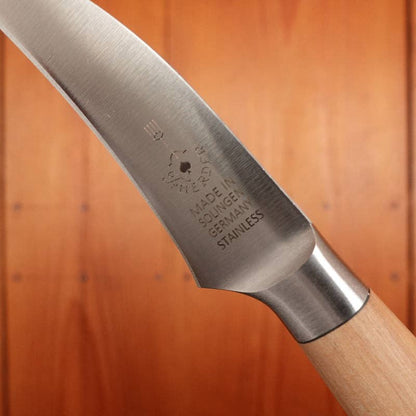 F. Herder bird's beak knife with olive wood handle