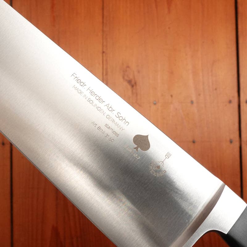 F. Herder drop forged stainless steel chef knife