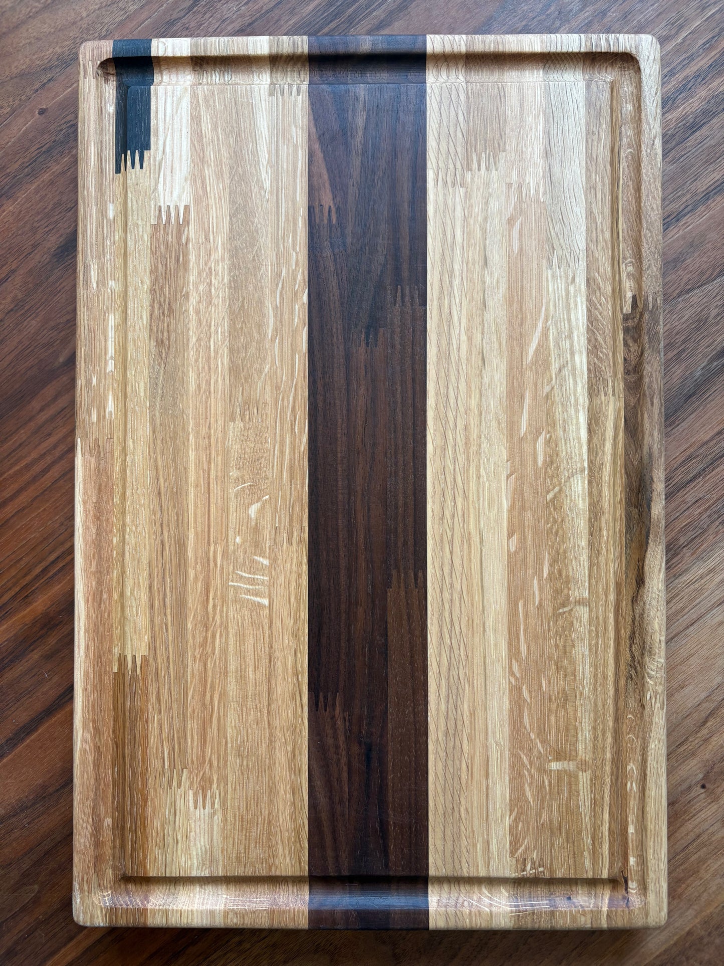 TKSM - Edge Grain Cutting Board Hardwood Blend, 18x12x1.25