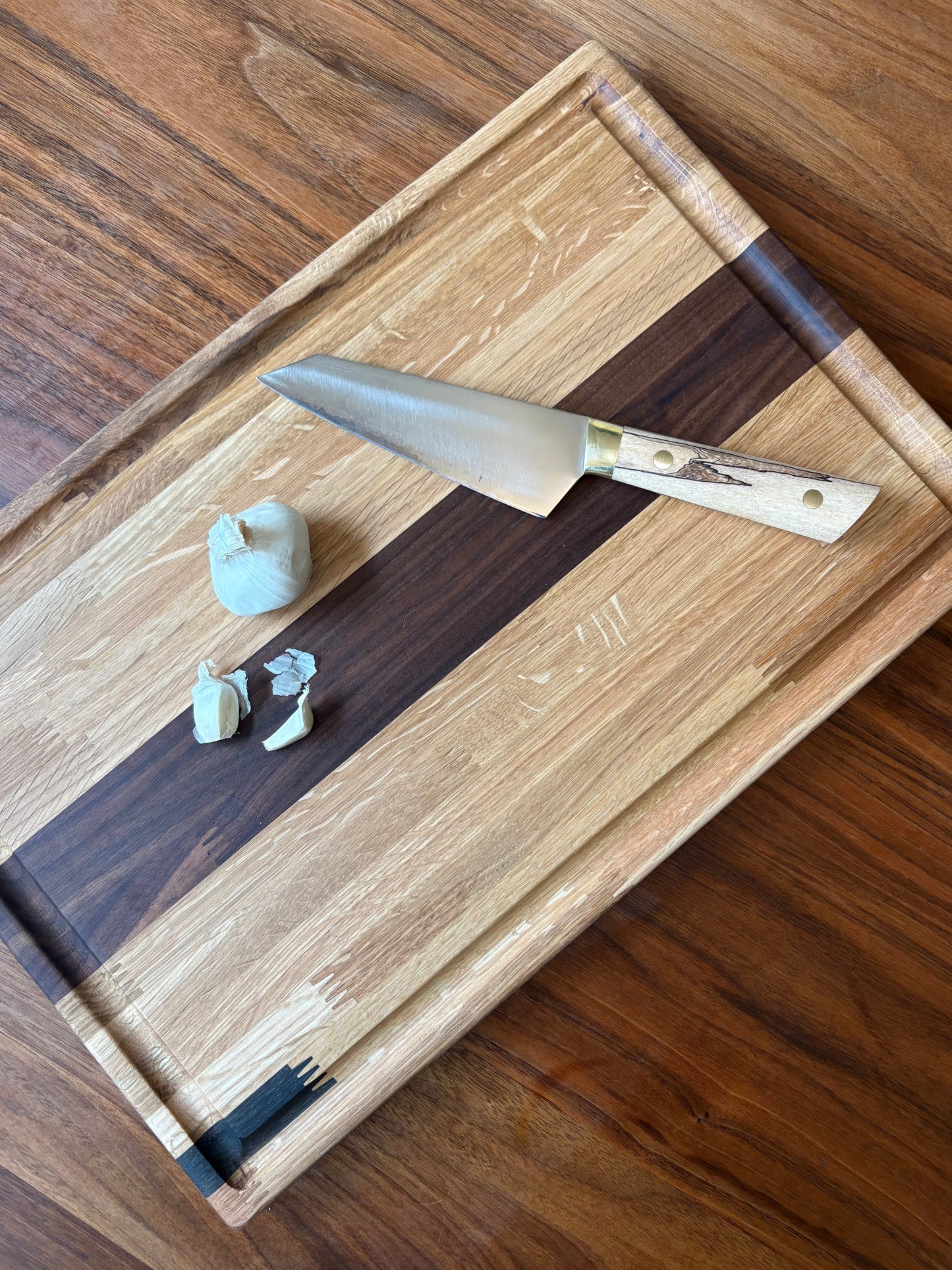 TKSM - Edge Grain Cutting Board Hardwood Blend, 18x12x1.25