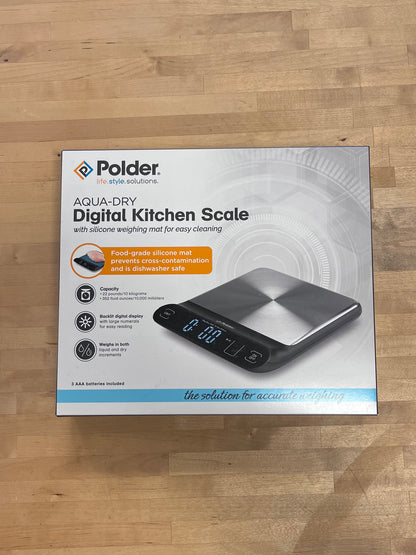 Polder Aqua-Dry Digital Kitchen Scale