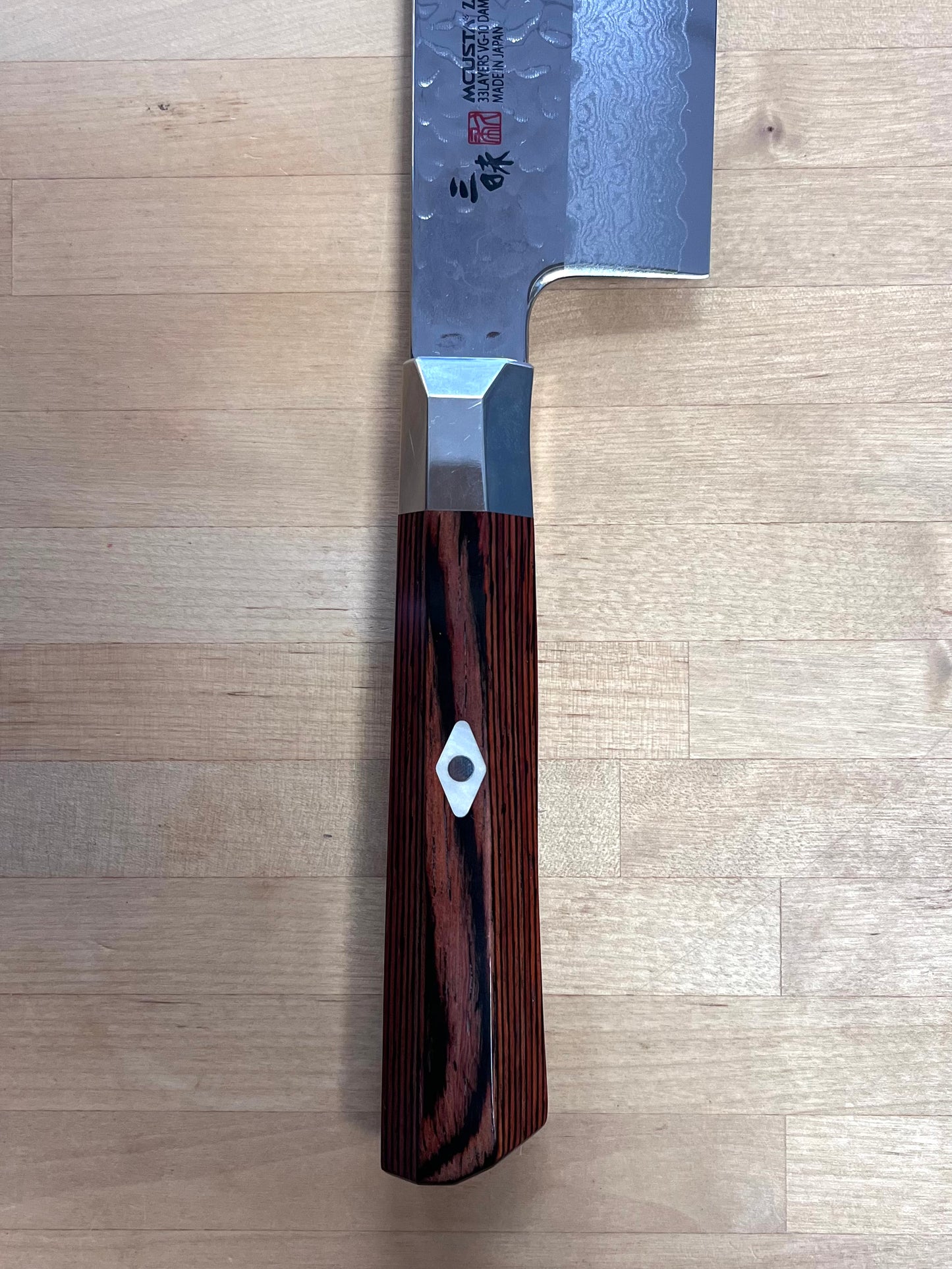 Mcusta Zanmai Supreme Hammered Nakiri 180