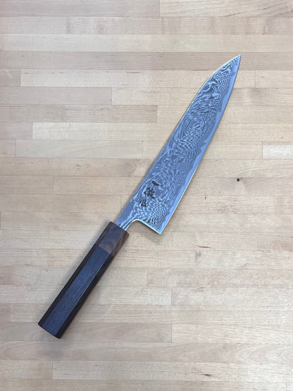 Ittetsu, Hokiyama Hamono Gyuto 210mm, Spiral Damascus AUS10 - IWH-308