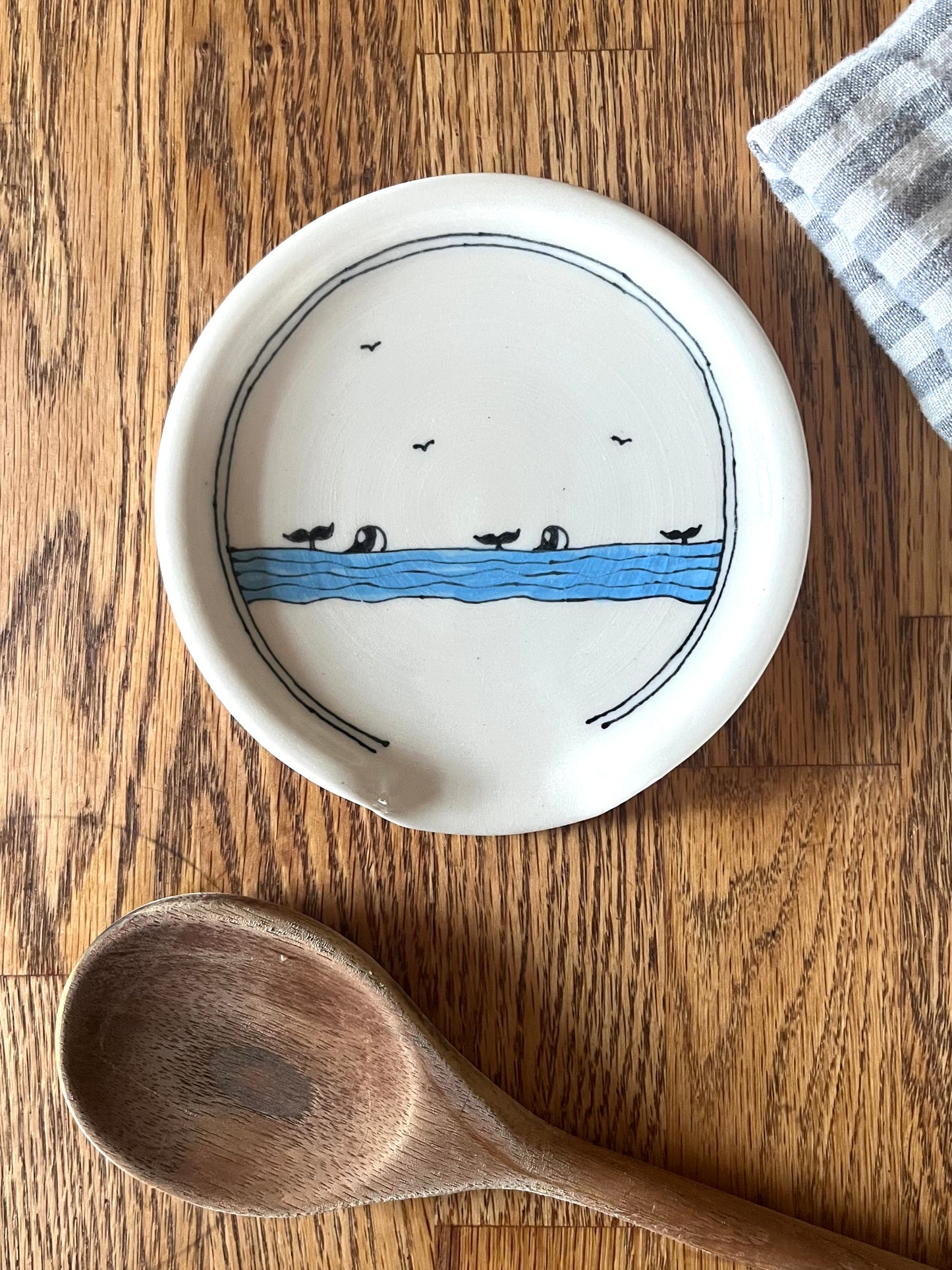 Downing Pottery Spoon Rest - Orca