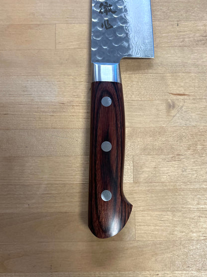 Ittetsu, VG10 Hammered Damascus 180mm Santoku (IWC102)