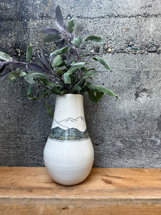 Downing Pottery Vase - Large, bouquet