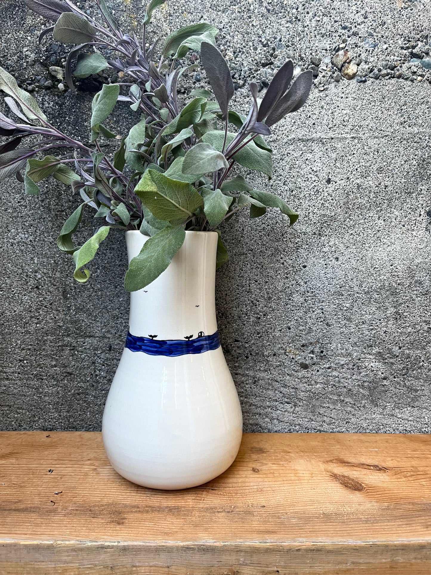 Downing Pottery Vase - Large, bouquet
