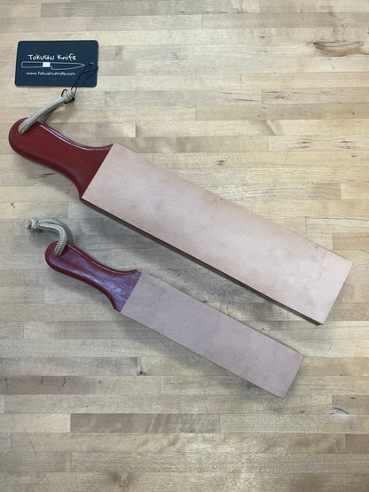 Tokushu Knife, Premium Double Sided Buffalo Strop (various sizes)