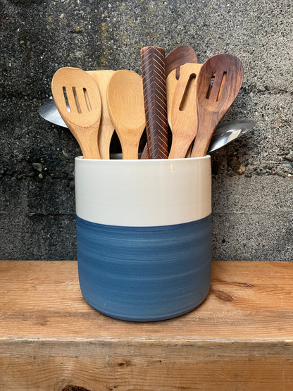 Downing Pottery Utensil Holder - Color Block