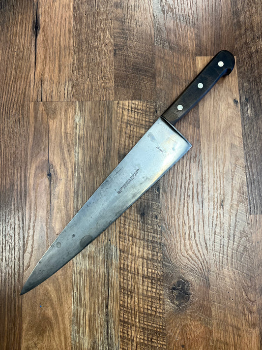 Refurbished - Vintage 12" Henckel, Carbon Steel Chef Knife