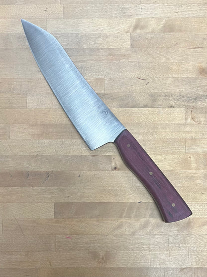 Grakka Metalworks, 8" Chef with Purple Heart handle