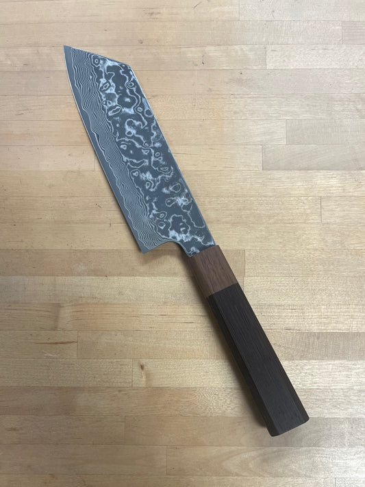 Kenshiro Hatono,  SG2 Kurozome Damascus 180 Bunka (KH-5307)
