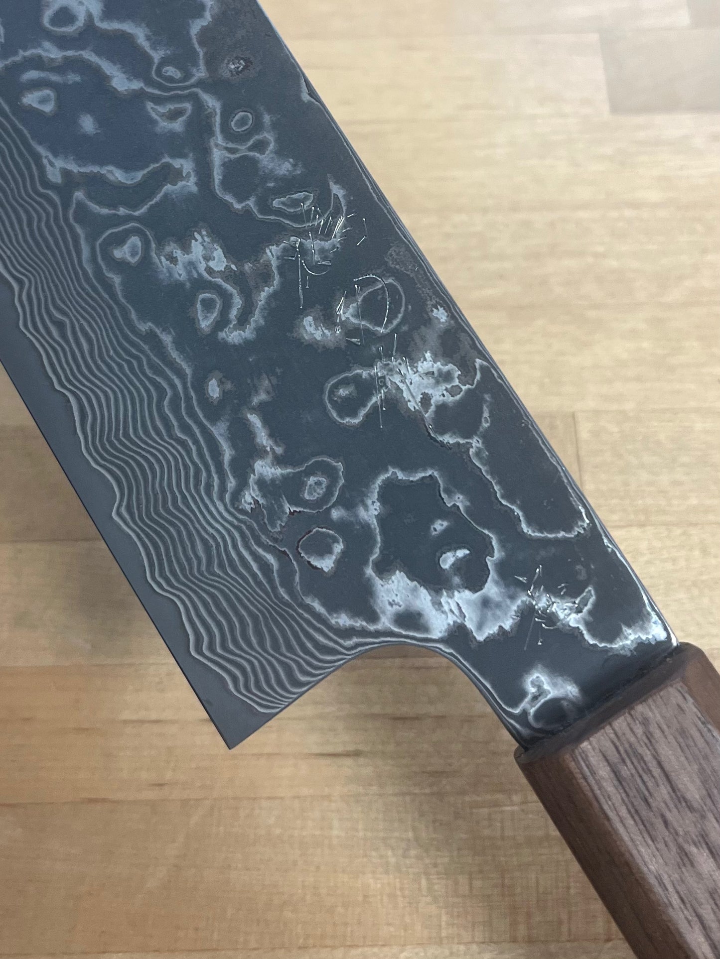 Kenshiro Hatono,  SG2 Kurozome Damascus 180 Bunka (KH-5307)