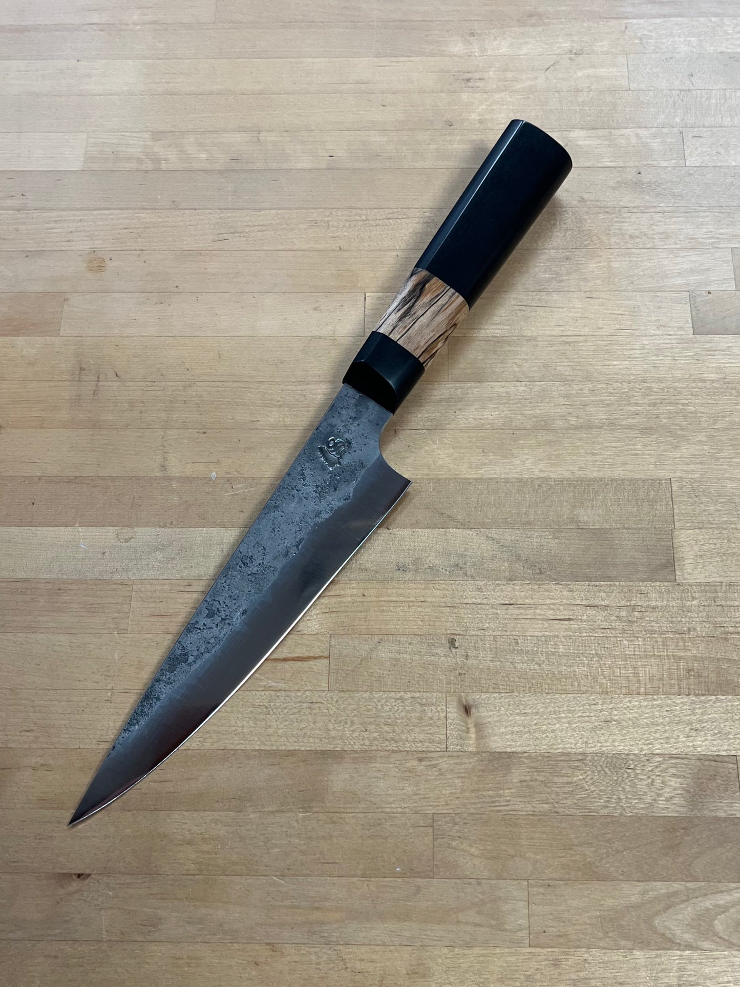 Showalter Smithing, Cascade Collection 6.5" Chef with Richlite/Spalted Maple handle
