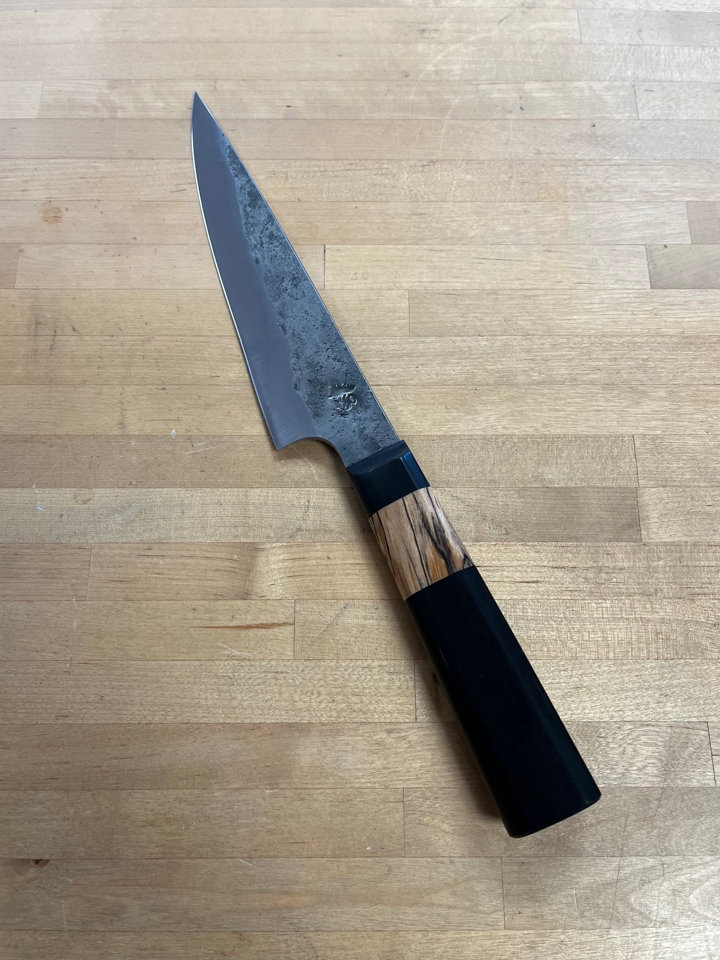Showalter Smithing, Cascade Collection 6.5" Chef with Richlite/Spalted Maple handle
