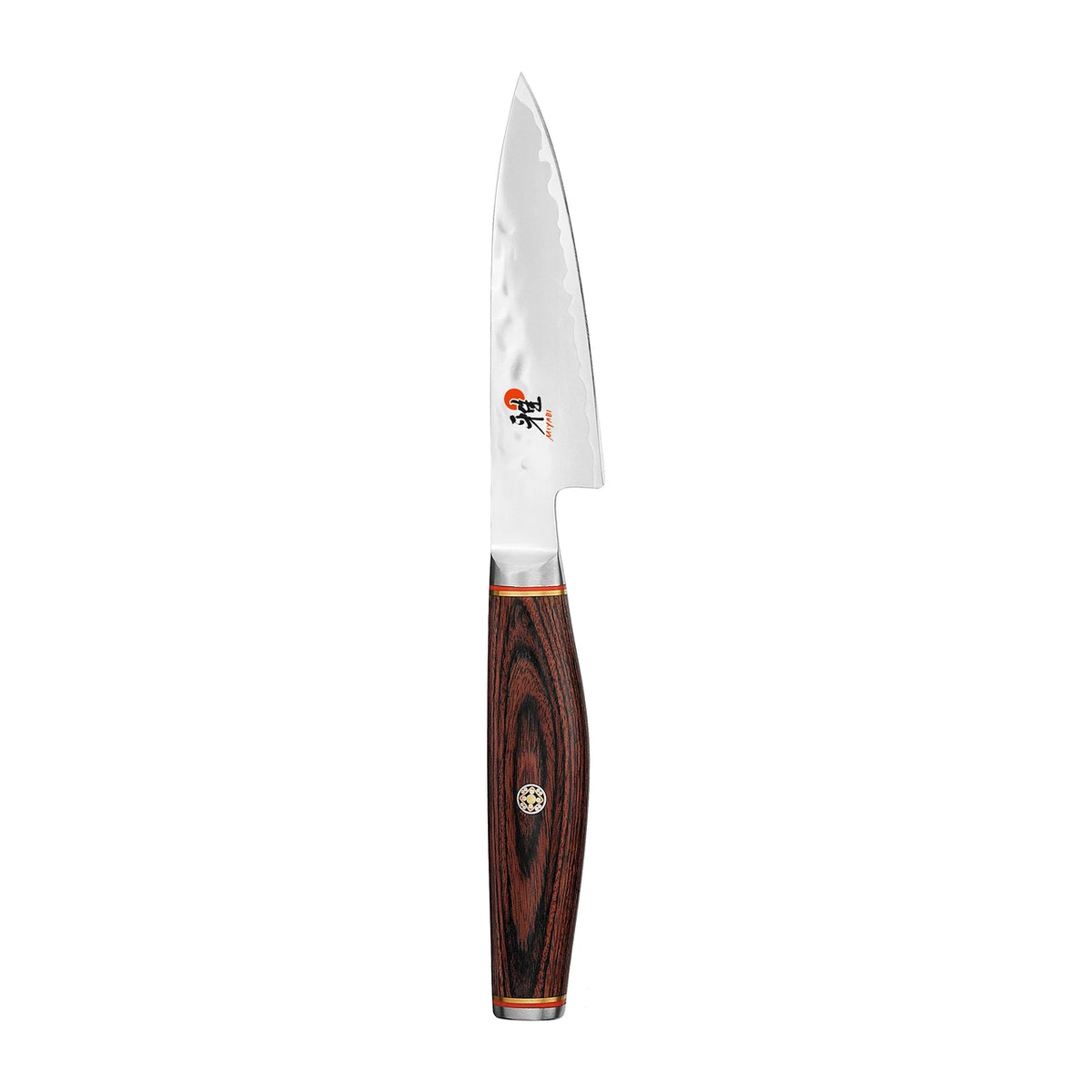 Miyabi Artisan Paring knife on  white background.