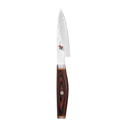 Miyabi Artisan Paring knife on  white background.