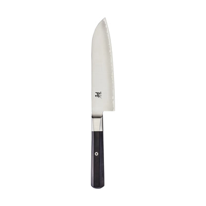 Miyabi Koh Santoku on white background.