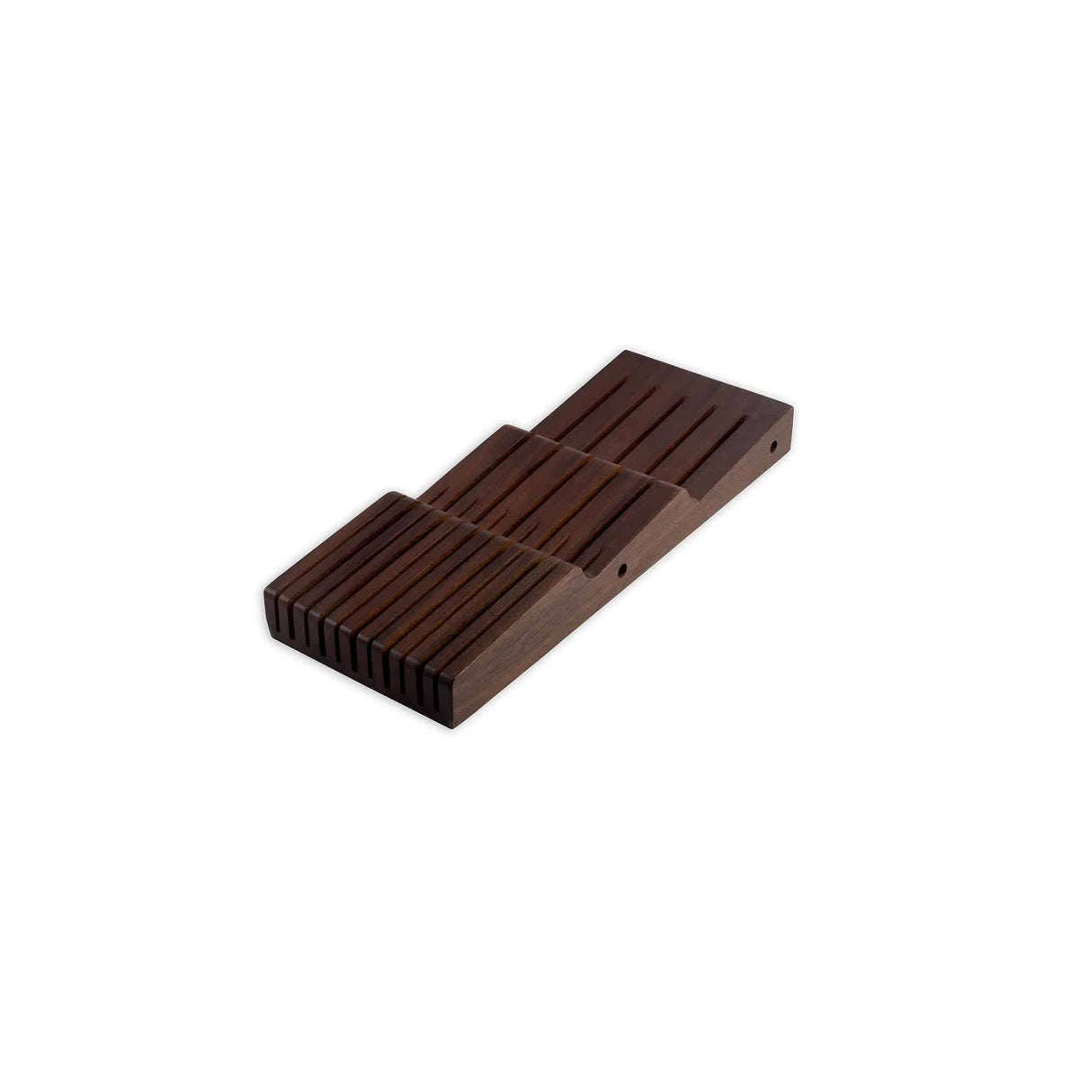 Acacia In-Drawer Knife Holder on a white background