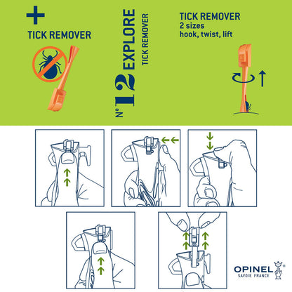 Instructions on Opinel N. 12 Explore Tick Remover
