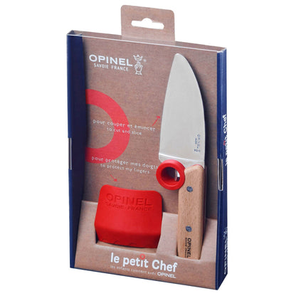  Red Opinel le petit Chef 2 piece set in box