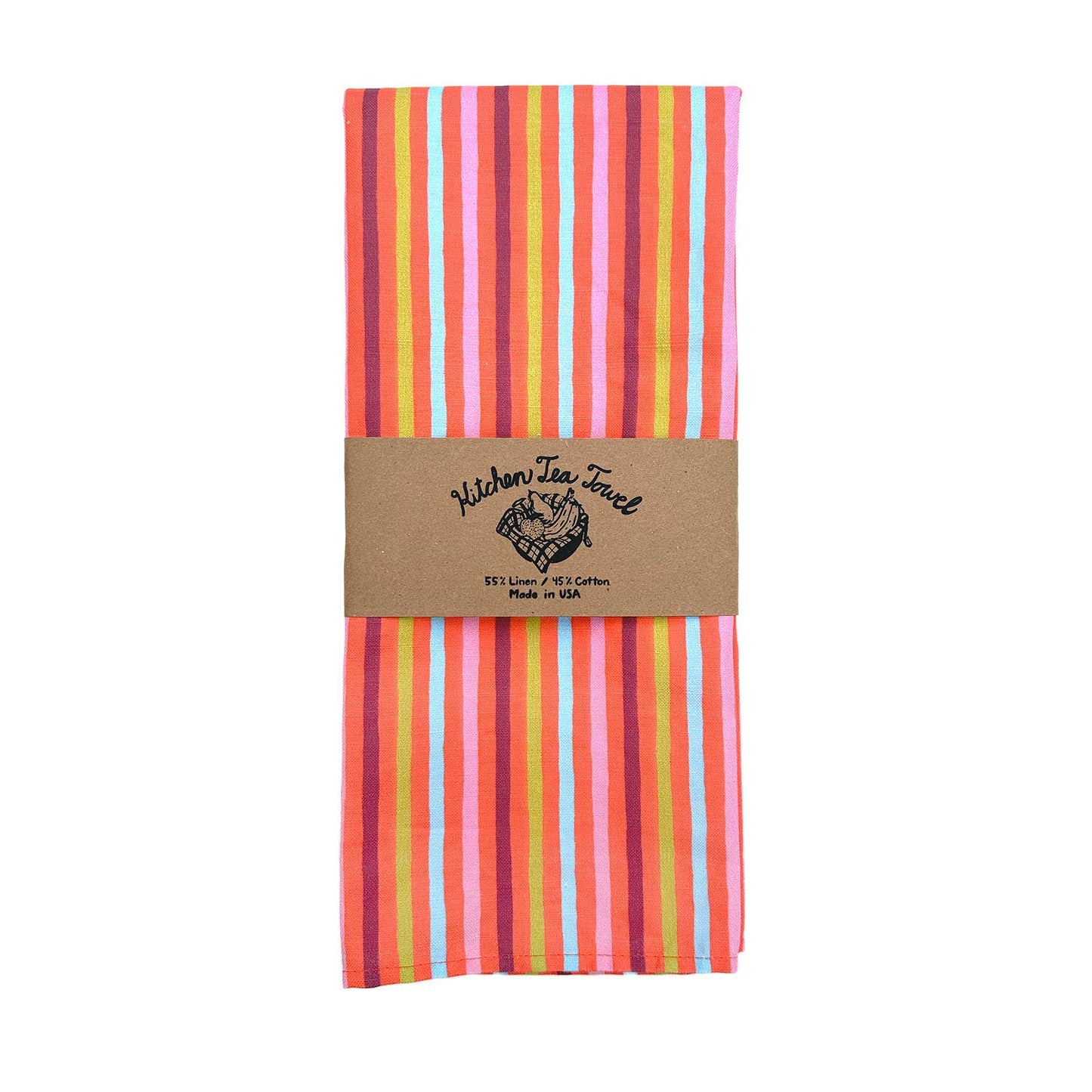 Rosie Casey Studio, Kitchen Tea Towel - Cirque Stripe