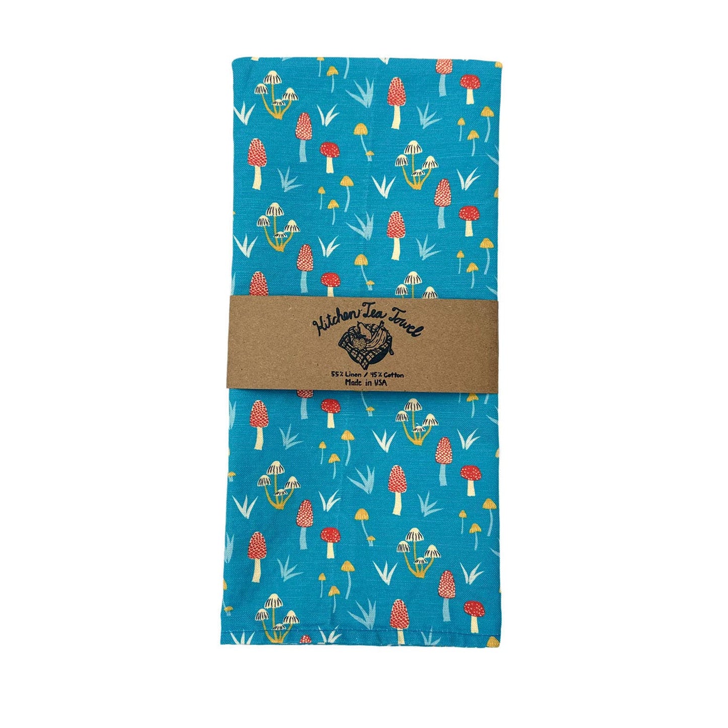 Rosie Casey Studio, Kitchen Tea Towel - Moonlight Mushrooms