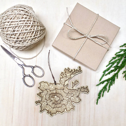 SML, Mt Rainier Topography Ornament