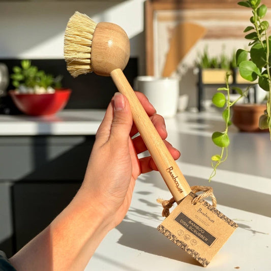 Bamboo Kitchen Dish Scrubber