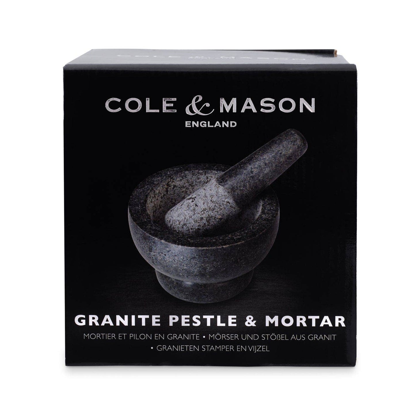 SMALL Cole & Mason Silver Granite Mortar & Pestle