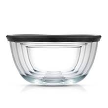Joy Jolt - 4 Glass Mixing Bowls With Lids, Nesting Bowls