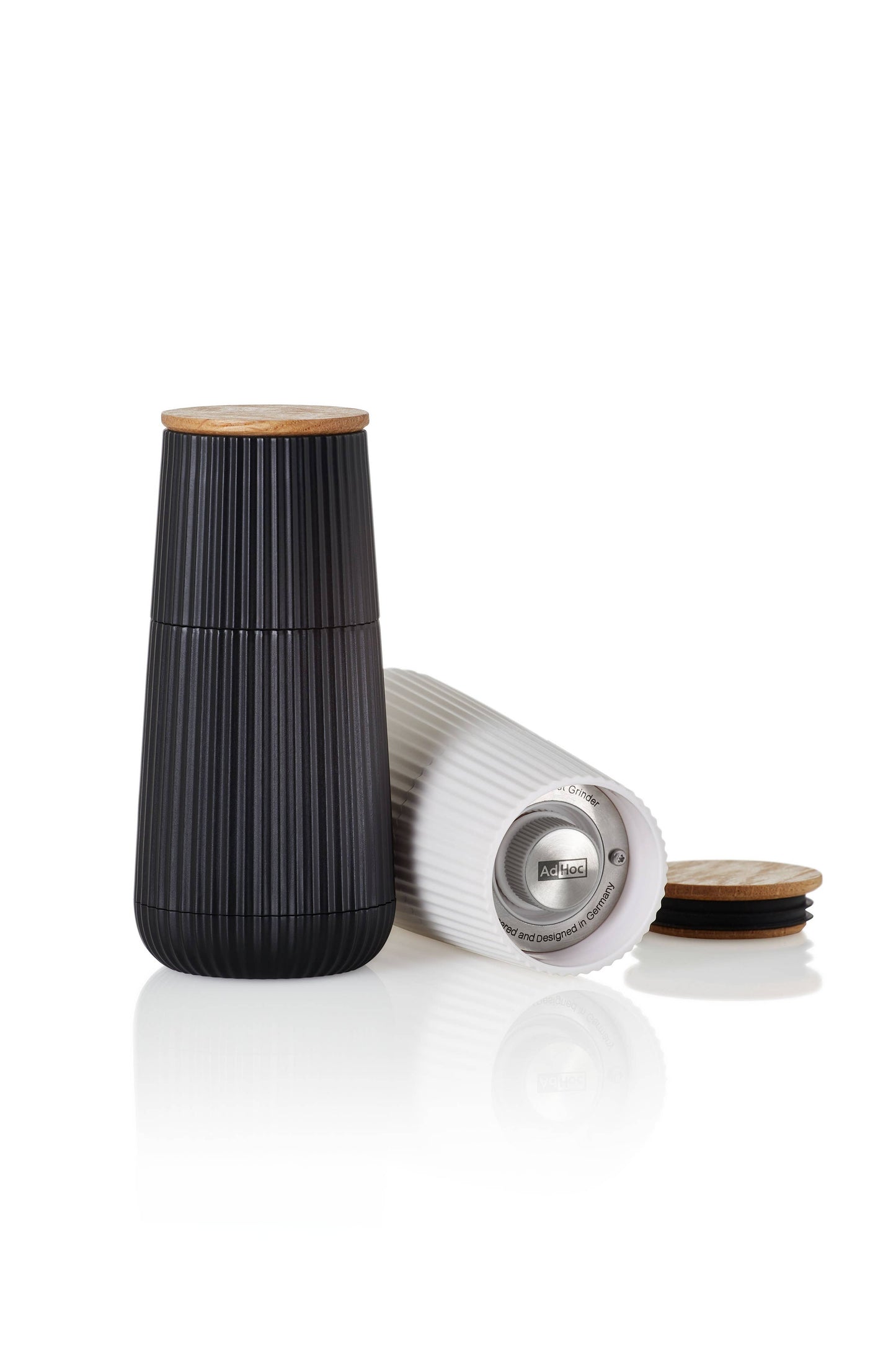 AdHoc Scape Salt & Pepper Mill Set Black & White