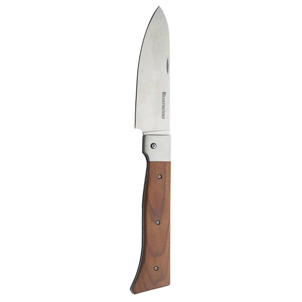 Messermeister 6" Adventure Chef's Folding Camp Knife / Maple