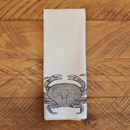 Printshop Northwest, Crab - Natural Tea Towel
