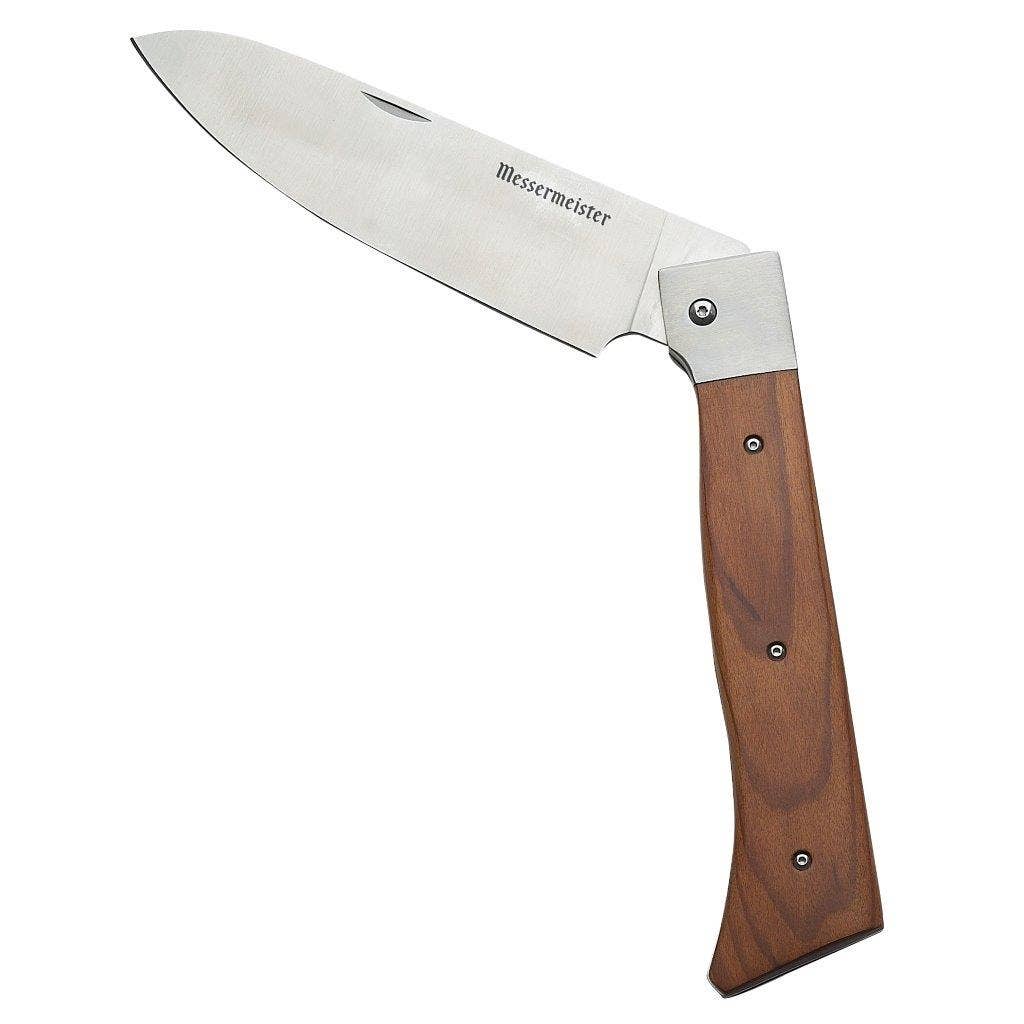Messermeister 6" Adventure Chef's Folding Camp Knife / Maple