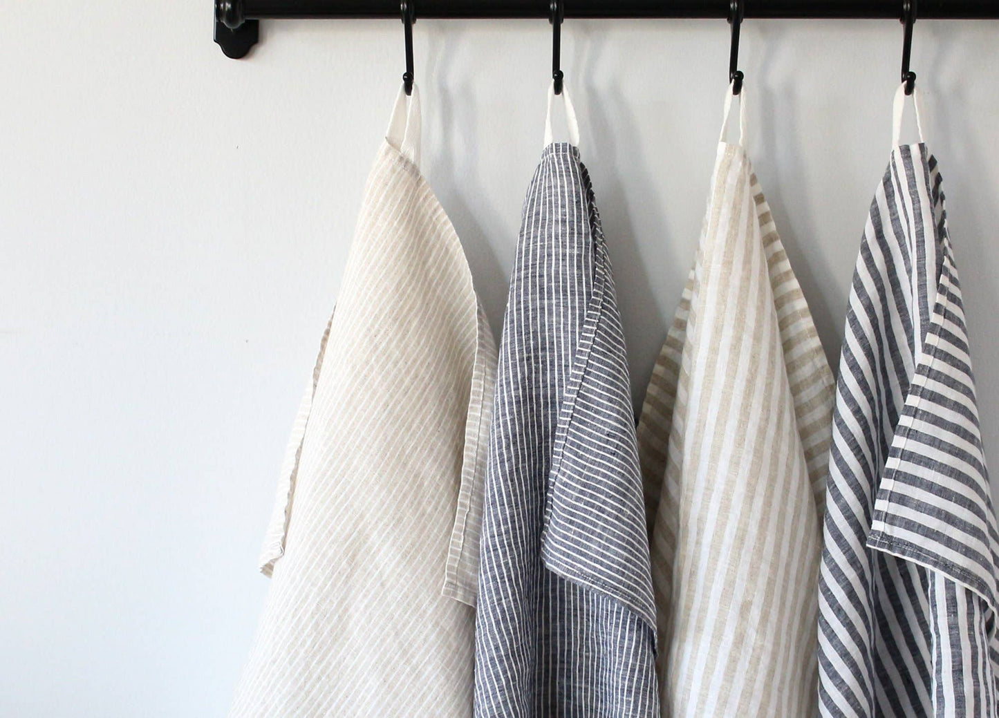 Striped Linen Tea Towel, Set of 2