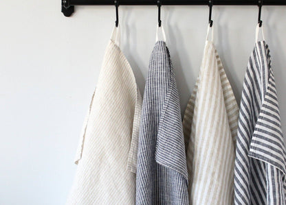 Striped Linen Tea Towel, Set of 2