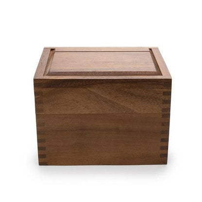 Ironwood, Acacia Recipe Box, 2 Compartment - 7"x 6"x 5.5"