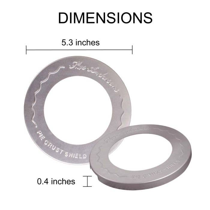 Mrs. Anderson's Baking Individual Pie Crust Shield, Set Of 2