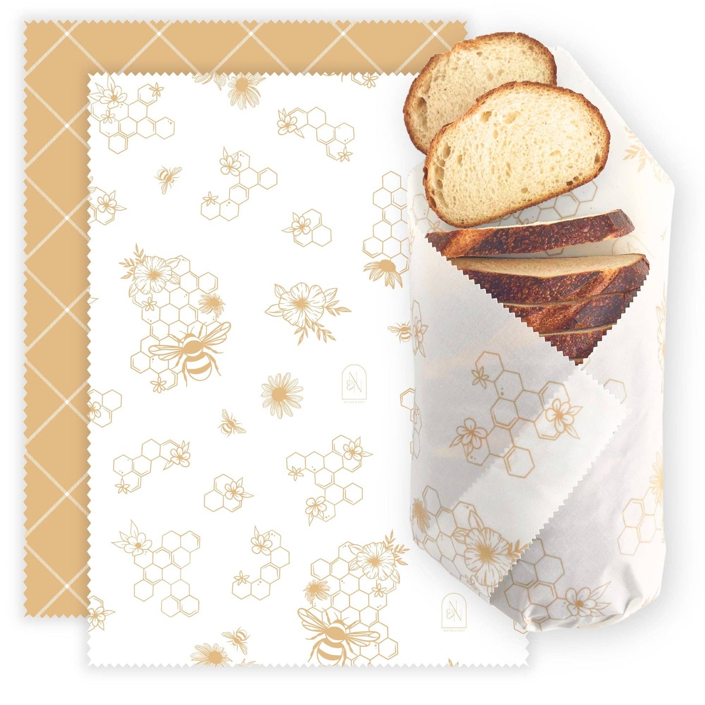 Nectar & Nest, XL Beeswax Bread Wraps
